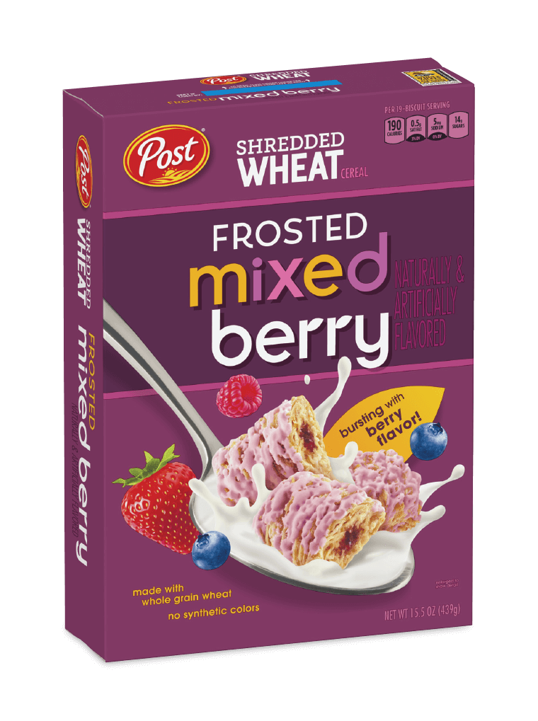 Post Shredded Wheat frosted mixed berry box
